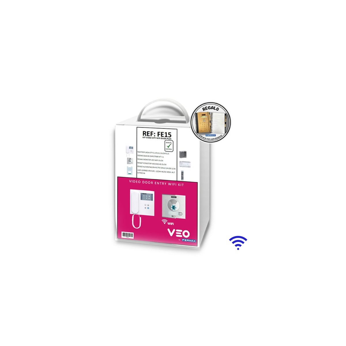 Kit de videoportero City Oto S4 con monitor VEO Wi-Fi DUOX PLUS 1/L